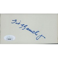 Gil Garrido Atlanta Braves Signed 2.5x5 Cut Index Card JSA Authenticated Gil Garrido Atlanta Braves Signed 2.5x5 Cut Index Card JSA Authenticated