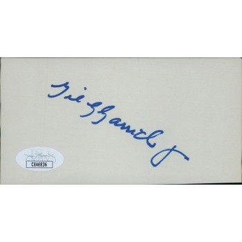 Gil Garrido Atlanta Braves Signed 2.5x5 Cut Index Card JSA Authenticated Gil Garrido Atlanta Braves Signed 2.5x5 Cut Index Card JSA Authenticated
