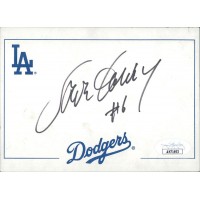 Steve Garvey Los Angeles Dodgers Signed 4x5.5 Cut Card JSA Authenticated