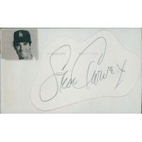 Steve Garvey Los Angeles Dodgers Signed 3x5 Index Card JSA Authenticated