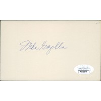 Mike Gazella New York Yankees Signed 3x5 Index Card JSA Authenticated