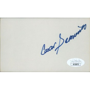 Cesar Geronimo Cincinnati Reds Signed 3x5 Index Card JSA Authenticated Cesar Geronimo Cincinnati Reds Signed 3x5 Index Card JSA Authenticated