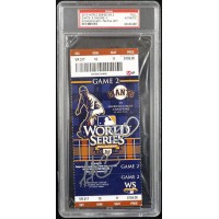 San Francisco Giants Matt Cain Brian Wilson Signed Game Ticket PSA Authenticated