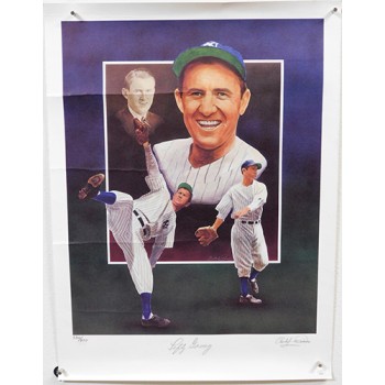 Lefty Gomez New York Yankees Signed 18x24 Lithograph 532/800 JSA Authenticated