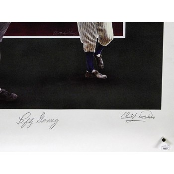 Lefty Gomez New York Yankees Signed 18x24 Lithograph 532/800 JSA Authenticated