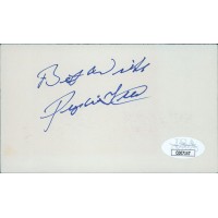 Pumpsie Green Boston Red Sox Signed 3x5 Index Card JSA Authenticated