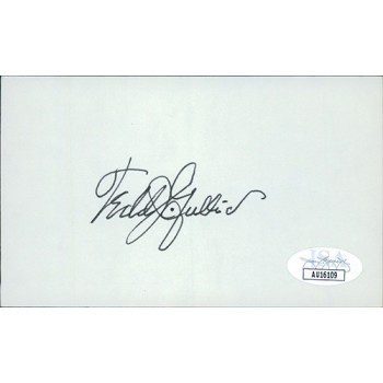 Tedd Gullic St. Louis Browns Signed 3x5 Index Card JSA Authenticated