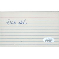 Dick Hahn Washington Senators Signed 3x5 Index Card JSA Authenticated Dick Hahn Washington Senators Signed 3x5 Index Card JSA Authenticated