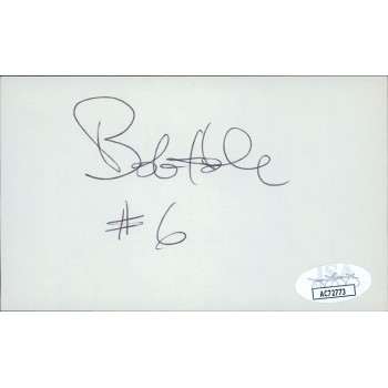 Bob Hale Baltimore Orioles Signed 3x5 Index Card JSA Authenticated