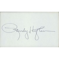 Randy Heflin Boston Red Sox Signed 3x5 Index Card PSA Authenticated