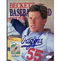 Orel Hershiser LA Dodgers Signed Beckett Magazine Cover Page JSA Authenticated