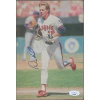 Donnie Hill California Angels Signed 6.25x9 Newspaper Cut JSA Authenticated