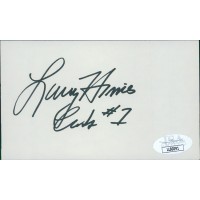Larry Himes Chicago Cubs GM Signed 3x5 Index Card JSA Authenticated