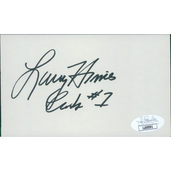 Larry Himes Chicago Cubs GM Signed 3x5 Index Card JSA Authenticated