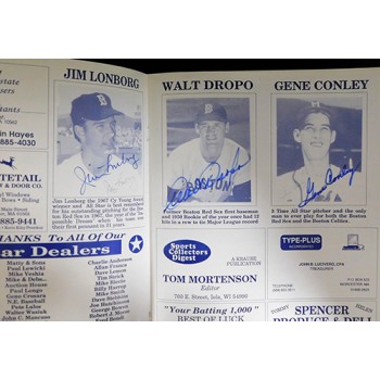 Home Run Derby 1991 Signed Program Killebrew/Colavito/Dropo/Conley JSA Authentic