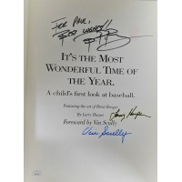 It's The Most Wonderful Time of the Year Signed Book Vin Scully Larry Harper JSA