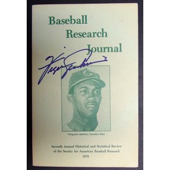 Ferguson Jenkins Signed 1978 Baseball Research Journal JSA Authenticated