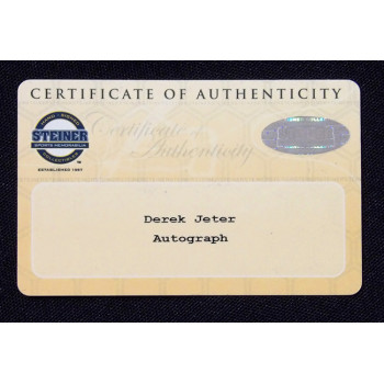 Derek Jeter New York Yankees Signed 2006 Game Used Base MLB Steiner Authentic