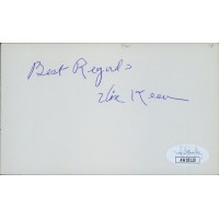Vic Keen Chicago Cubs Signed 3x5 Index Card JSA Authenticated Vic Keen Chicago Cubs Signed 3x5 Index Card JSA Authenticated