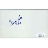 George Kell Detroit Tigers Signed 3x5 Index Card JSA Authenticated