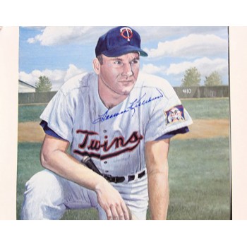 Harmon Killebrew Twins Signed 12.5x19 Cope Enterprise Poster JSA Authenticated