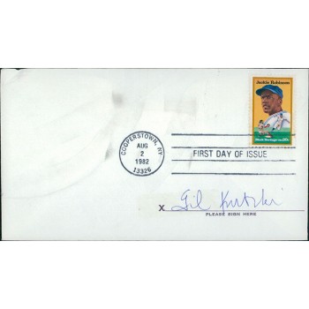 Gil Kubski California Angels Signed First Day Issue Cachet JSA Authenticated