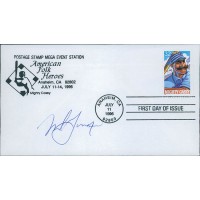 Mark Langston Anaheim Angels Signed First Day Issue Cachet JSA Authenticated