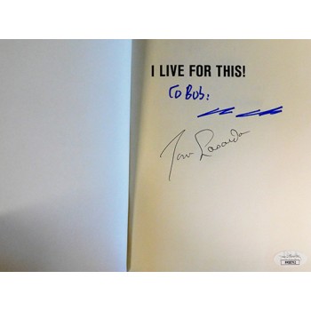 Tommy Lasorda Dodgers Signed I Live For This Hardcover Book JSA Authenticated