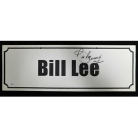 Bill Lee Signed 7x20 Name Plate Convention Sign JSA Authenticated