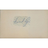 Frank Leja New York Yankees Signed Cut On 3x5 Index Card JSA Authenticated