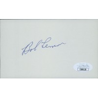 Bob Lemon Cleveland Indians Signed 3x5 Index Card JSA Authenticated