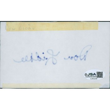 Don Liddle New York Giants Signed 3x5 Index Card JSA Authenticated Don Liddle New York Giants Signed 3x5 Index Card JSA Authenticated