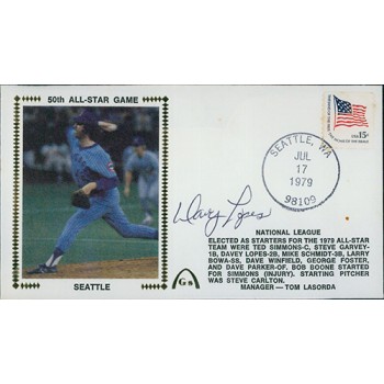 Davey Lopes Los Angeles Dodgers Signed Cachet JSA Authenticated