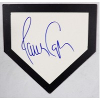 Javy Lopez Signed 6x6 Cardstock Homeplate JSA Authenticated