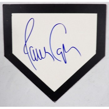 Javy Lopez Signed 6x6 Cardstock Homeplate JSA Authenticated