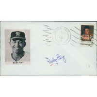 Rudy May California Angels Signed First Day Issue Cachet JSA Authenticated