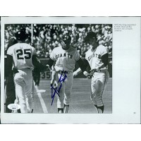 Willie Mays San Francisco Giants Signed 8.5x11 Cut Page JSA Authenticated