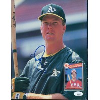 Mark McGwire Oakland A's Signed Magazine Back Cover Page JSA Authenticated