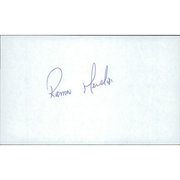 Ramiro Mendoza New York Yankees Signed 3x5 Index Card PSA Authenticated