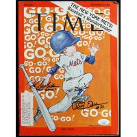 New York Mets Ron Swoboda Amos Otis Signed Time 1969 Magazine JSA Authenticated