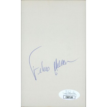 Felix Millan Atlanta Braves Signed 3x5 Index Card JSA Authenticated