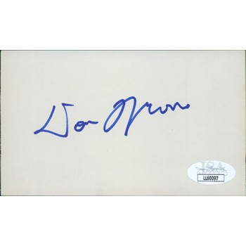 Donnie Moore Chicago Cubs Signed 3x5 Index Card JSA Authenticated