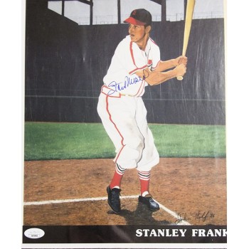 Stan Musial Cardinals Signed 13x21 Cope Enterprise Poster JSA Authenticated