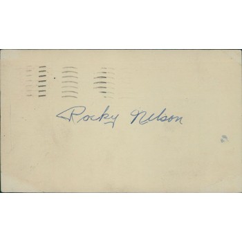 Rocky Nelson St. Louis Cardinals 3.25x5.5 Postcard JSA Authenticated Rocky Nelson St. Louis Cardinals 3.25x5.5 Postcard JSA Authenticated