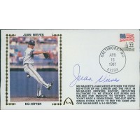 Juan Nieves Milwaukee Brewers Signed No-Hitter Cachet JSA Authenticated