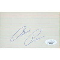 Bill Pierce Chicago White Sox Signed 3x5 Index Card JSA Authenticated