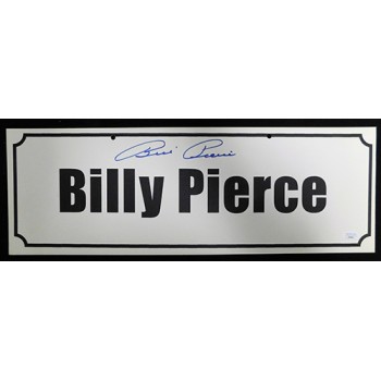 Billy Pierce Signed 7x20 Name Plate Convention Sign JSA Authenticated