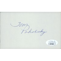 Tom Poholsky St. Louis Cardinals Signed 3x5 Index Card JSA Authenticated