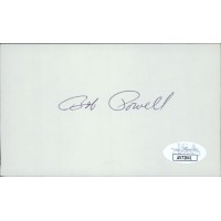 Bob Powell Chicago White Sox Signed 3x5 Index Card JSA Authenticated