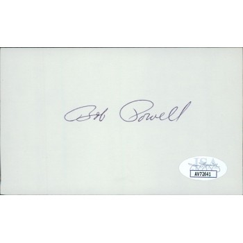 Bob Powell Chicago White Sox Signed 3x5 Index Card JSA Authenticated